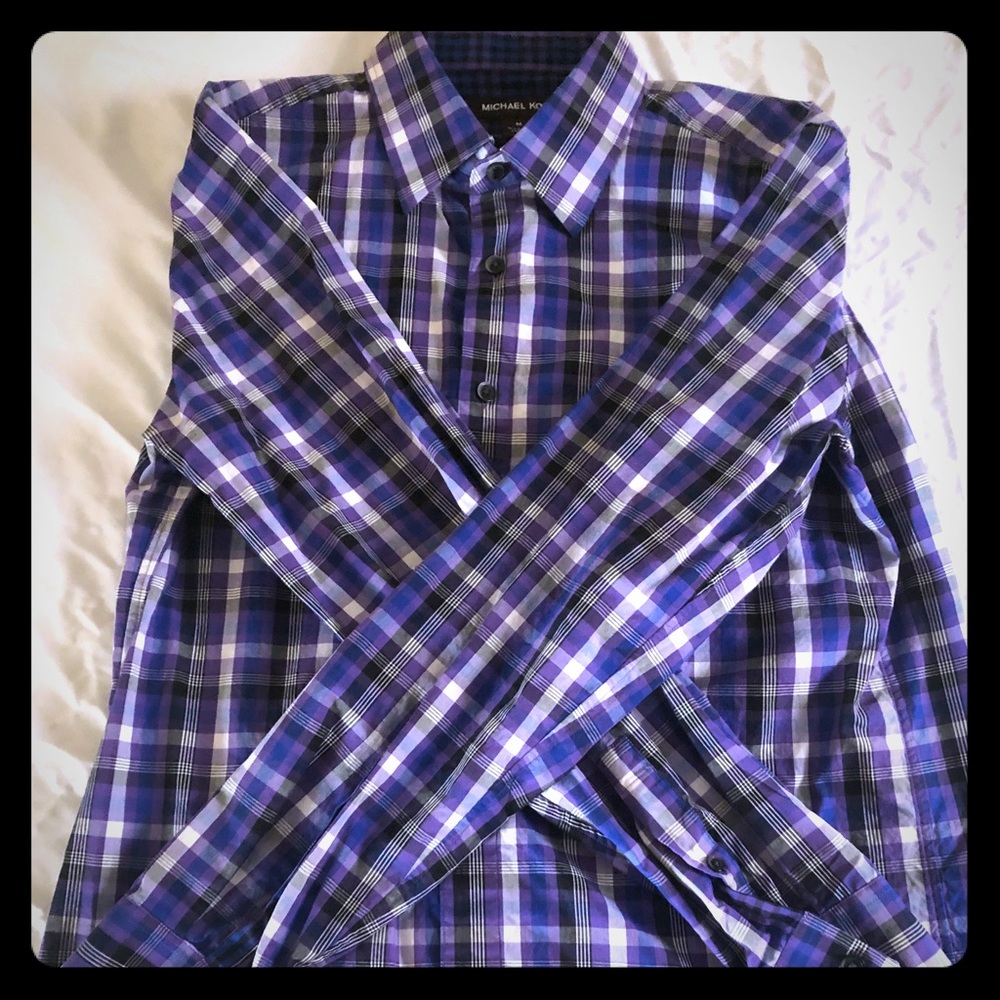 Men’s Micheal Kors tailored fit button down